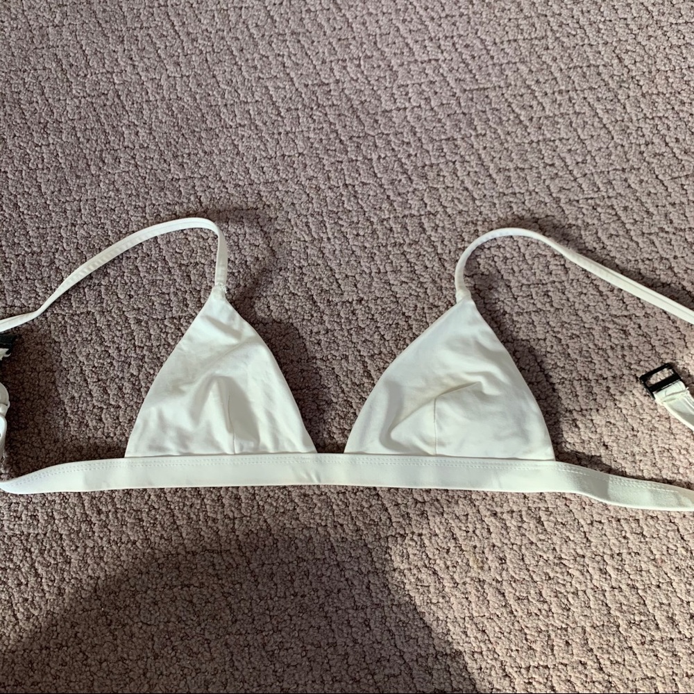 ONIA white bikini top